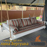 2х сторонняя Лавка-диван "Вертушка" 2м. из дерева для садовых качелей
