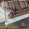 2х сторонняя Лавка-диван "Вертушка" 2м. из дерева для садовых качелей